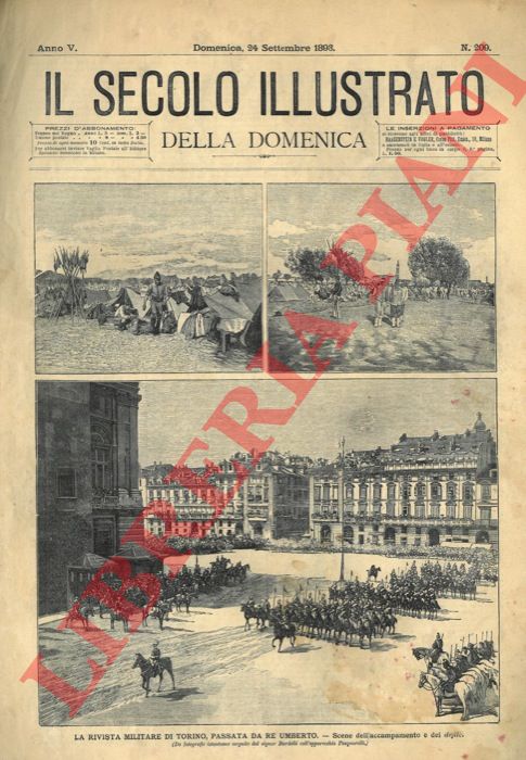 - - La Rivista Militare di Torino, passata da Re Umberto.