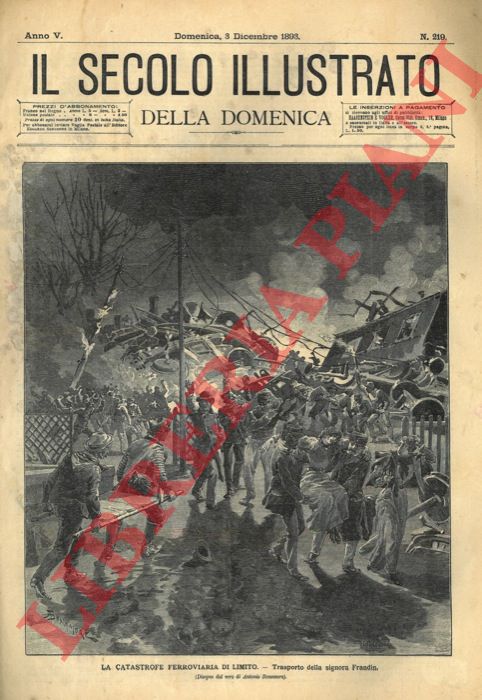 BONAMORE A. - - La catastrofe ferroviario di Limito.