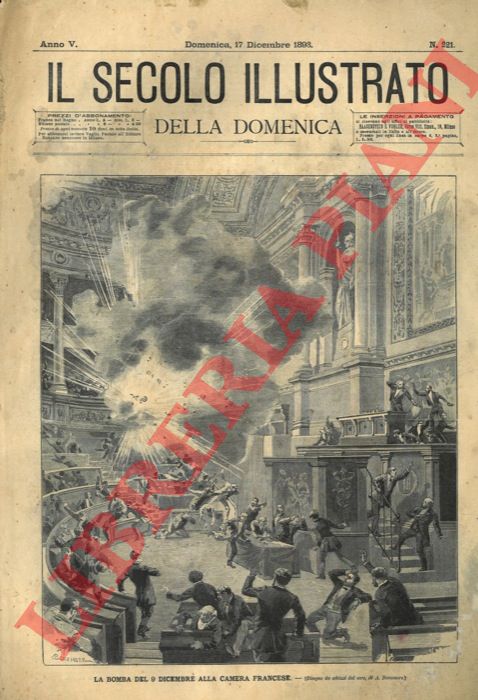 BONAMORE A. - - La bomba del 9 dicembre alla Camera francese.