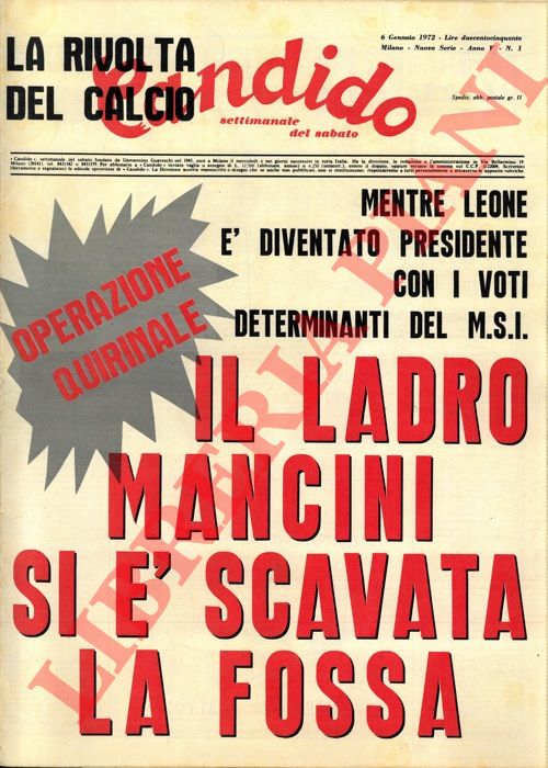 Pisan - - Candido. Settimanale del sabato. 1972.
