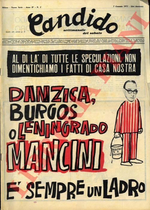 Pisan - - Candido. Settimanale del sabato. 1971.