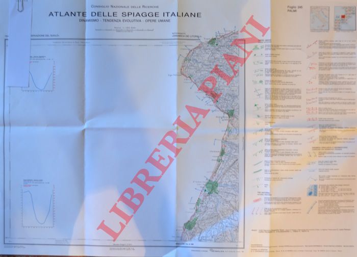 CNR - - Atlante delle spiagge italiane. Dinamismo.Opere umane. F 245 Palmi.
