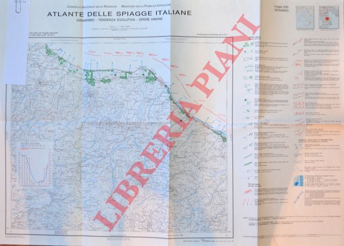 CNR - - Atlante delle spiagge italiane. Dinamismo.Opere umane. F 230 Rossano.