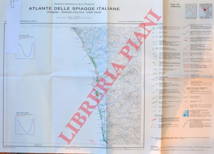 CNR - - Atlante delle spiagge italiane. Dinamismo.Opere umane. F 220 Verbicaro.
