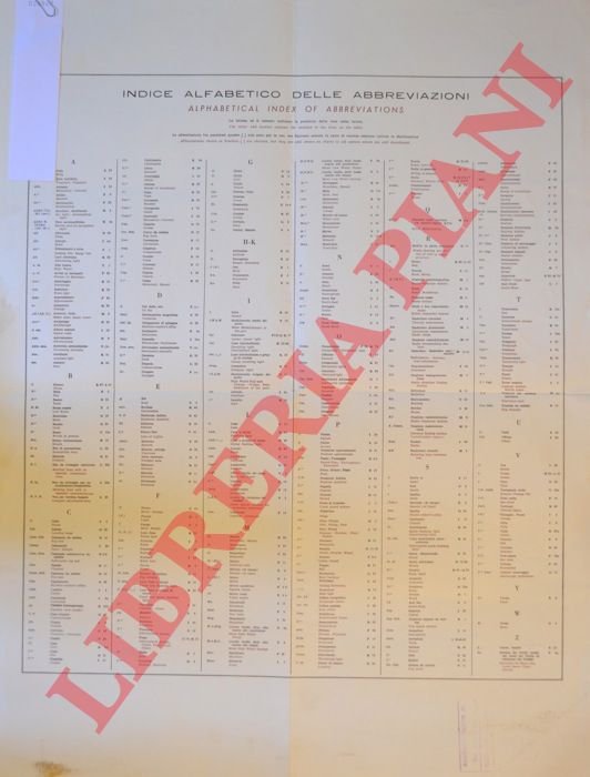 - - Segni convenzionali ed abbreviazioni in uso nelle carte nautiche.