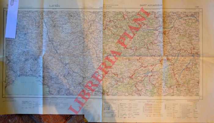 Carta IGM - - Lauria - Sant'Arcangelo. F 210 + 211.