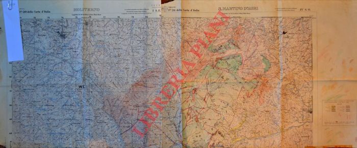 Carta IGM - - Moliterno- San Martino d'Agri. F 210 + 211.