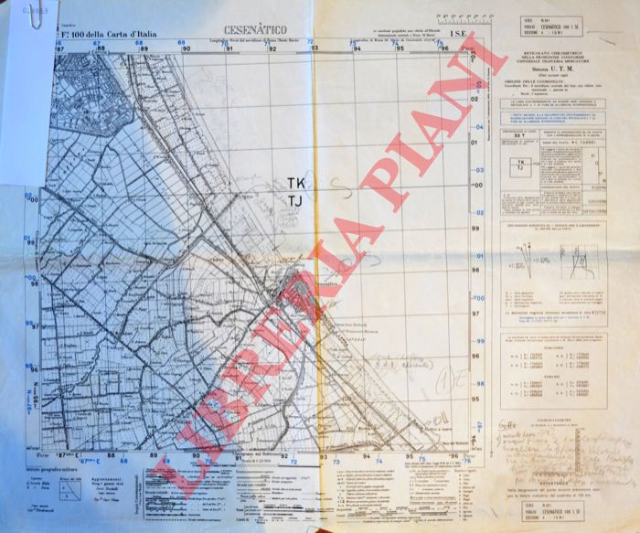 Carta IGM - - Cesenatico. F 100 I S.E.