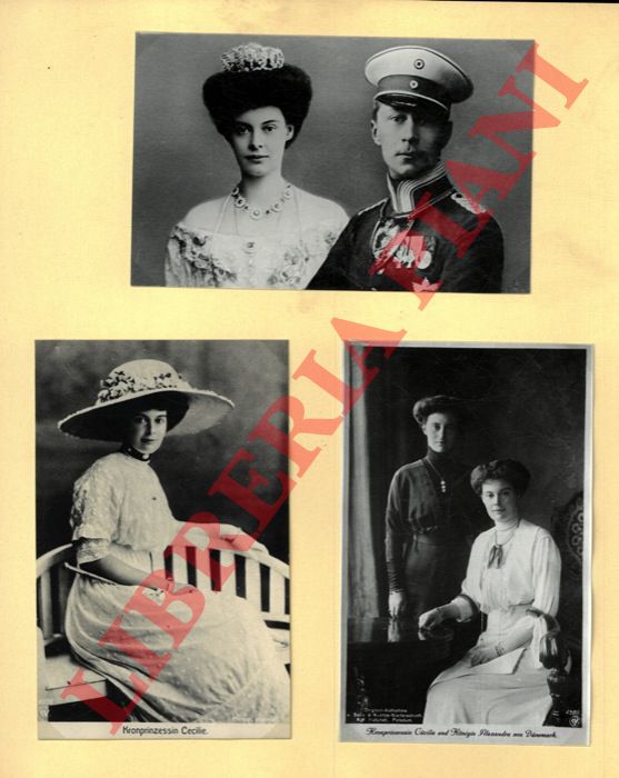 Famiglie reali: - Germania (Prussia) : Viktoria, August Wilhelm, Cecilie, Alexandra (di Danimarca). Ernst August, Victoria Luise di Prussia, Louis Ferdinand