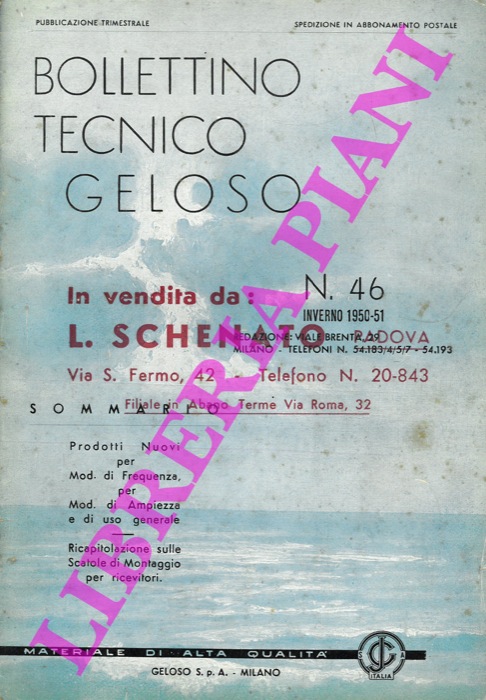 Geloso - - Bollettino tecnico Geloso.