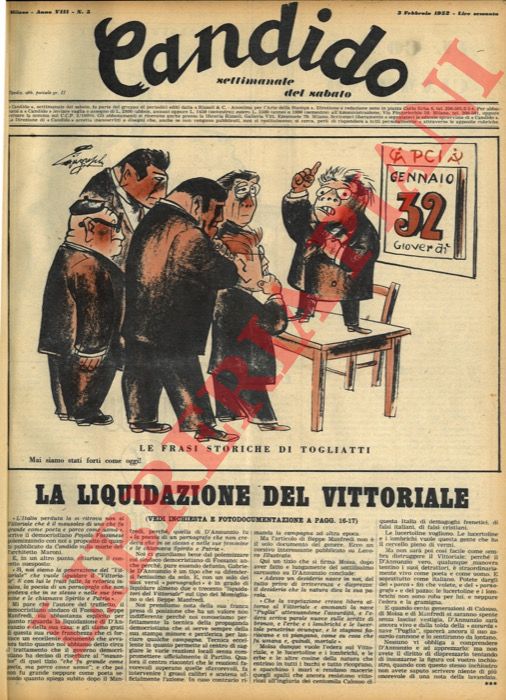 Guareschi - - Candido. Settimanale del sabato.