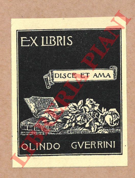 Guerrini Olindo (Bibliofilo, poeta) - Foglietto xil. 1930 circa.