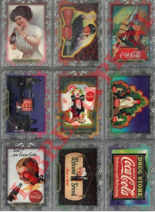 Coca Cola - - Super Premium card collection.