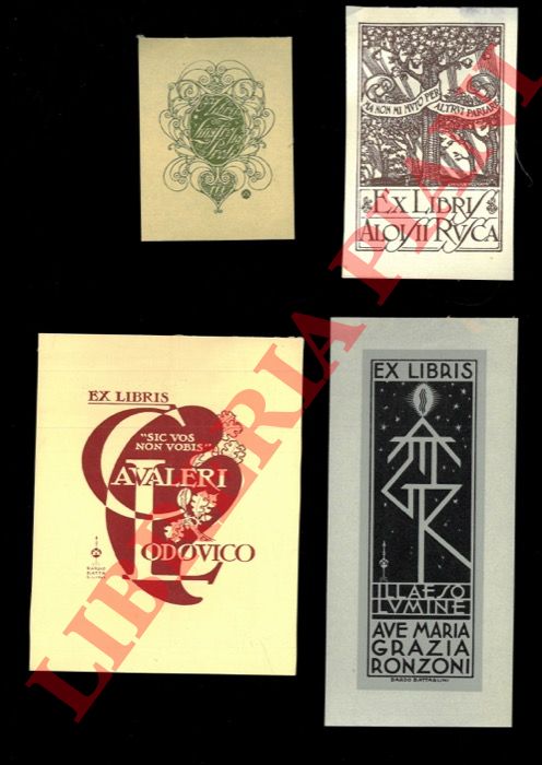 BATTAGLINI Dardo -  - Quattro foglietti xilografici, anni '30 circa.