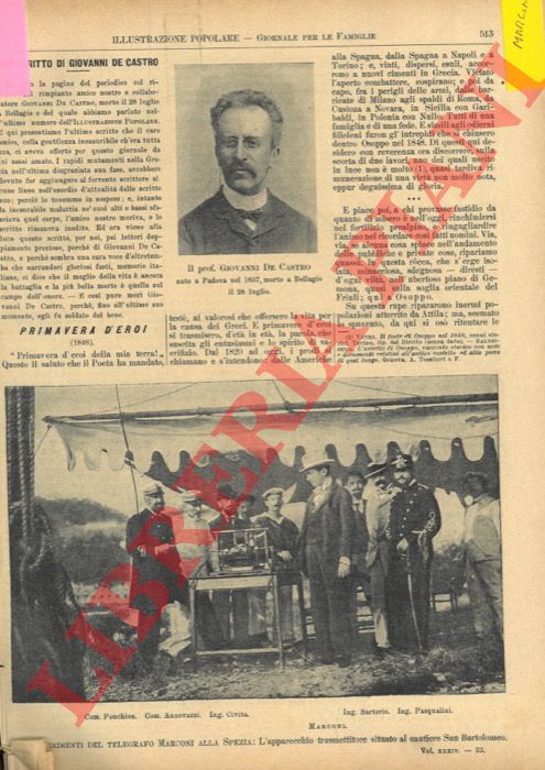 - - Il telegrafo senza fili.