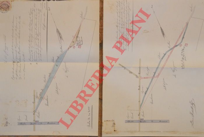 - - Permuta di terreno a disparit di estensione da effettuarsi fra l'Opera d Vergognosi di Bologna e la Contessa Letizia Tattini in Isolani nei loro beni in Ozzano di Sotto; Predio Quaderna.  Via di Frate Giovanni, Via della Quaderna.