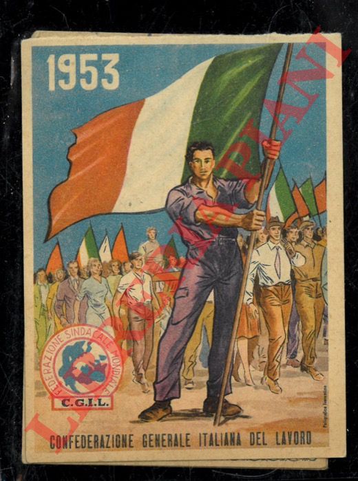 CGIL - - Tessere intestate, con timbri, bolli,