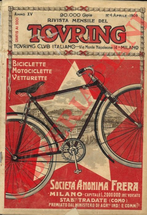 - - Bicicletta da turismo (Frera) e stabilimento sullo sfondo.