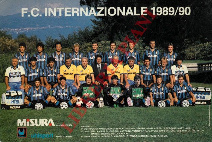 - - F.C. Internazionale 1989/90. All. Trapattoni.