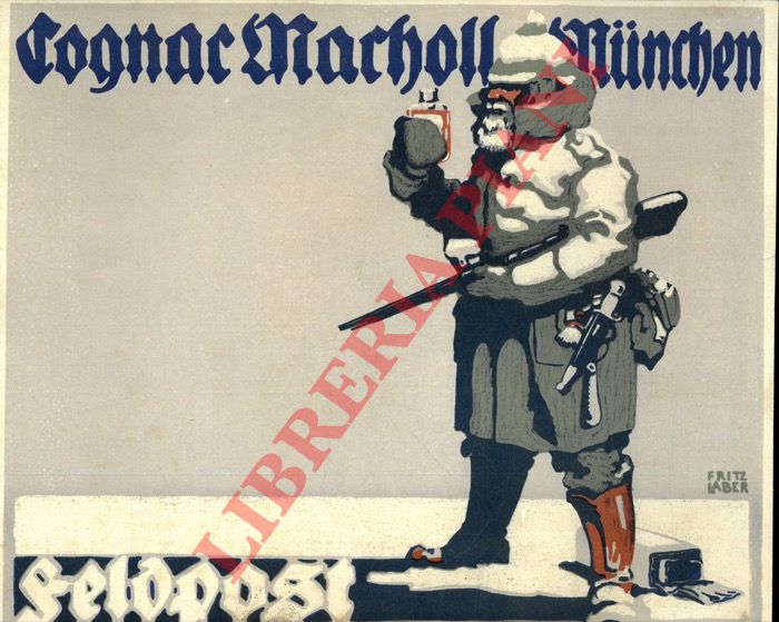 Fritz Laber - - Cognac Marcholl Munchen. Seldpost.