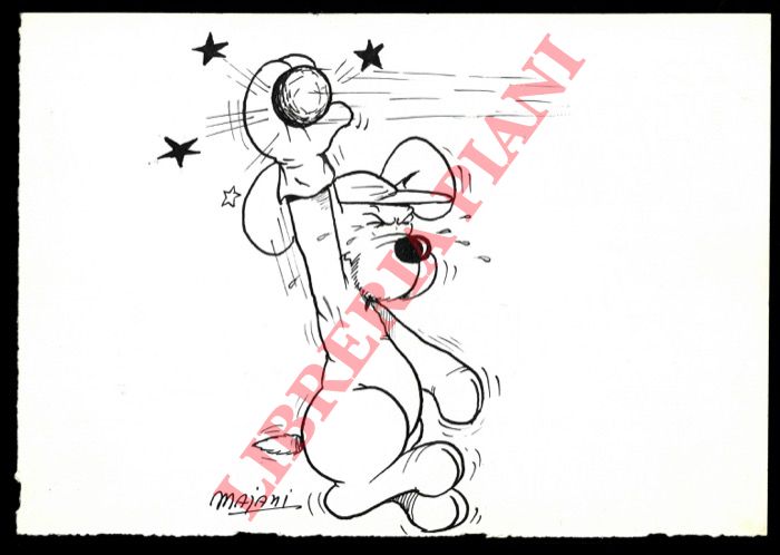 Majani - - Cane gioca a baseball. Catcher.