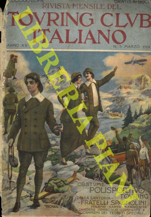 - - Turisti in montagna, salutano aereo.