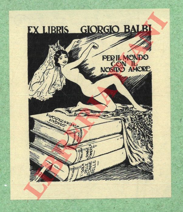 BOMPARD Luigi - - Un foglietto, 1943, di cm. 11 x 9 per Giorgio Balbi, (