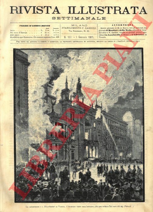 PETROVITZ - KRONSTEIN - KATZLER - - La catastrofe del Ringtheater di Vienna.