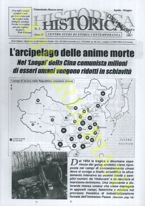 - - Historica. Centro Studi di Storia Contemporanea.