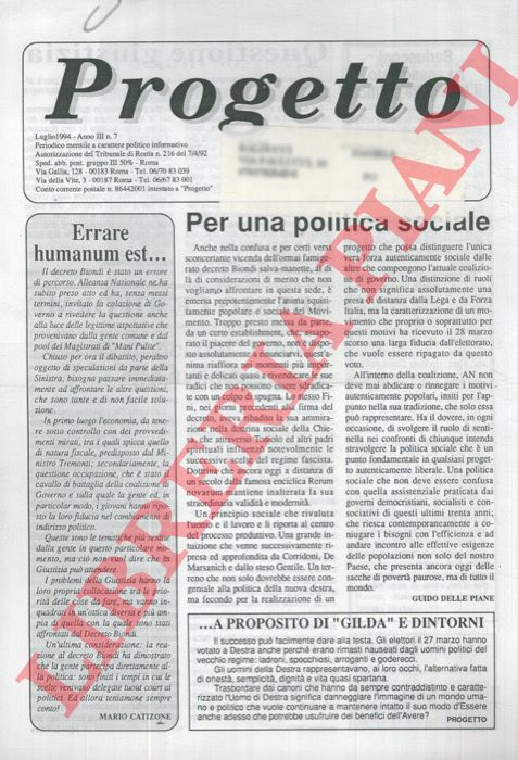 - - Progetto.
