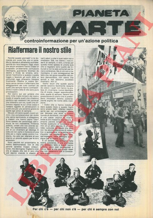 - - Pianeta Marte. Controinformazione per un'azione politica.