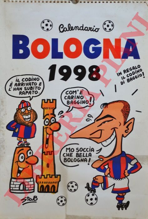 Stabellini Piero - - Calendario Bologna Calcio 1998.
