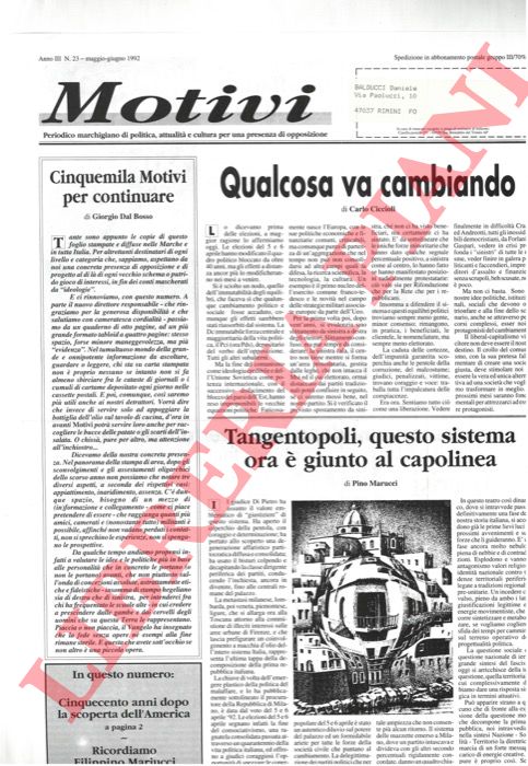 - - Motivi. Periodico marchigiano di politica, qualit e cultura per una presenza di opposizione.