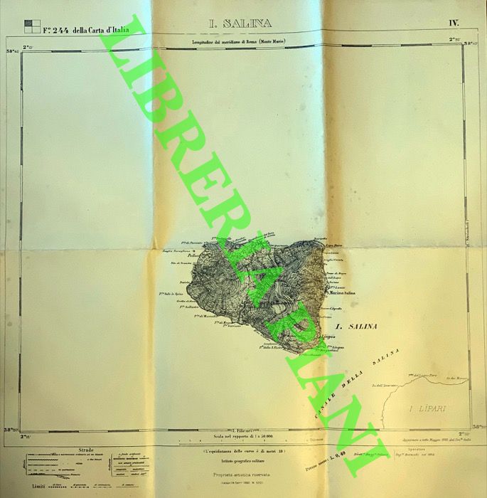 IGM - - I. Salina. IV del Foglio 244 della Carta d'Italia.