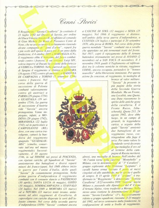 - - Savoia Cavalleria. Calendario del 1994.