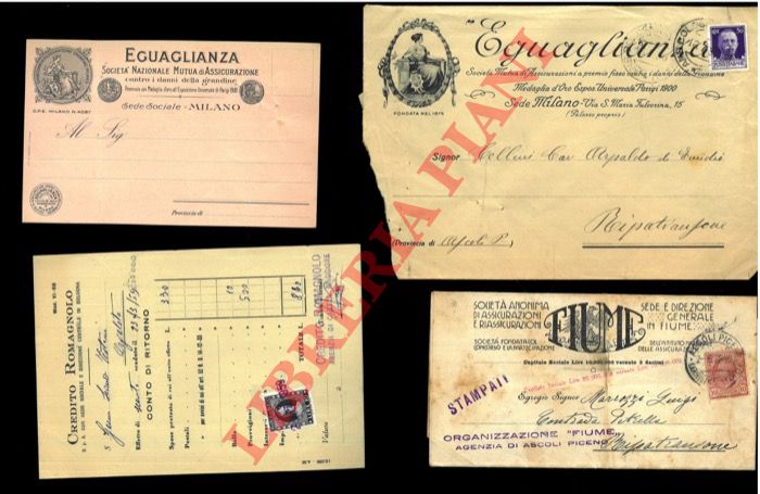- - Cartoline, lettere, ricevute, Tribunale e Studio Legale, clienti, ecc.