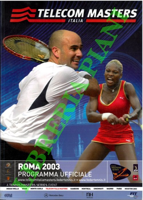  - Telecom Masters Italia 2003. Programma ufficiale.