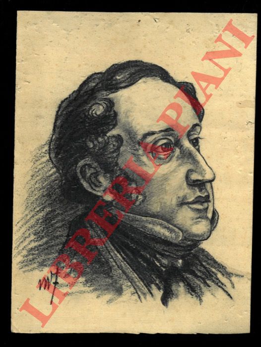 - - Disegno orginale di volto ottocentesco.