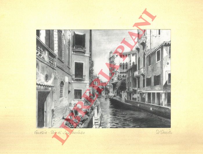 D'AMICO - - Venezia. Rio di San Trovaso.