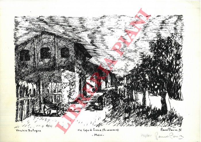PARISE Remo - - Vecchia Bologna. Via Capo di Lucca (le concerie).