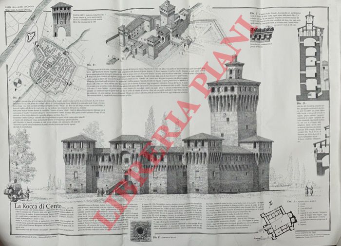 - - Carta della Citt di Cento e delle sue antiche difese.