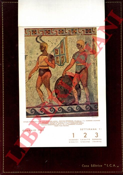 Casa Editrice I.C.A. - - Calendario settimanale artistico 1960.