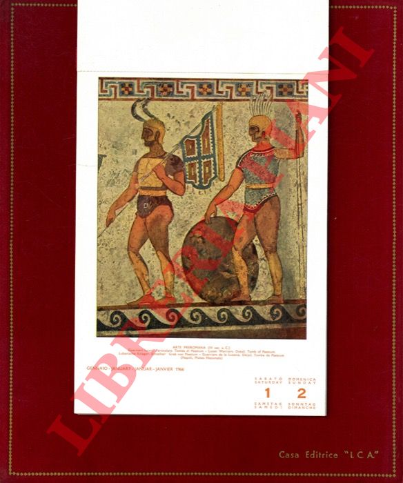 Casa Editrice I.C.A. - - Calendario settimanale artistico 1966.