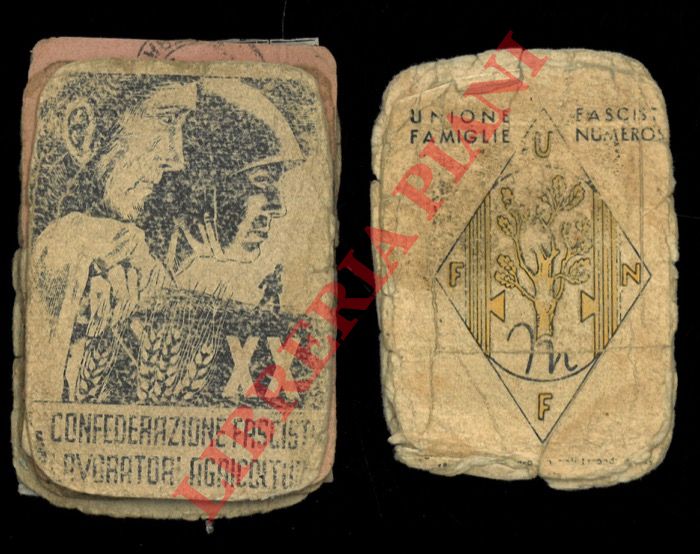 - - Tessere personali di cittadino italiano 1938/1955