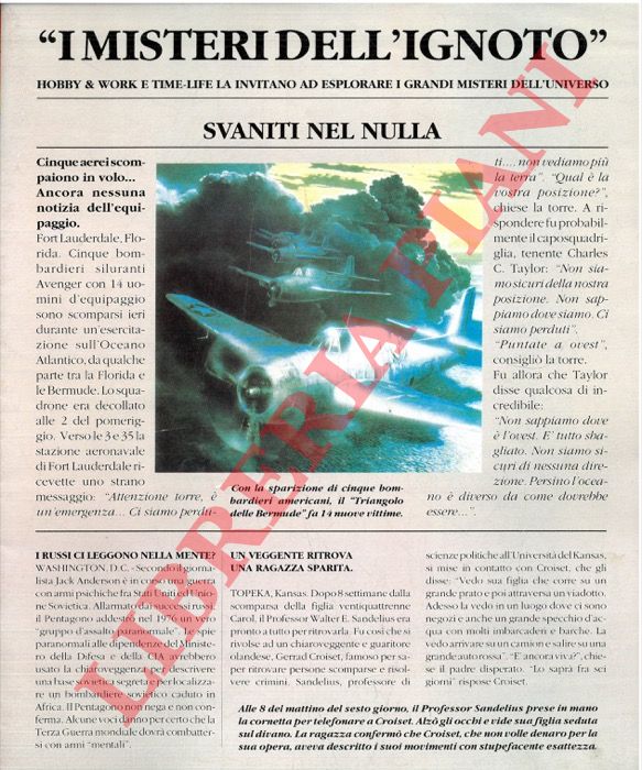 - - I misteri dell'ignoto.