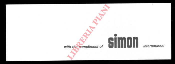 - - Simon International.  .. the compliment of ..