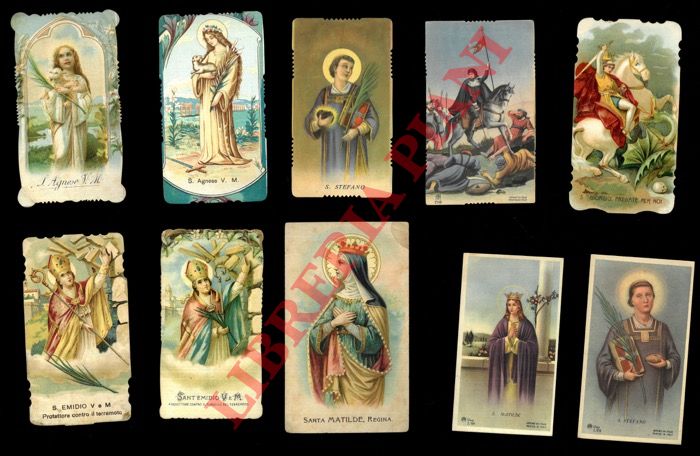 - - S. Gaetano (4) Santa Liberata (3) e due cadauno di : S. Camillo de Lellis, Santa Teresa di Ges, S. Sebastiano, S. Emidio, S. Agnese, S. Matilde, S. Stefano, S. Giorgio.