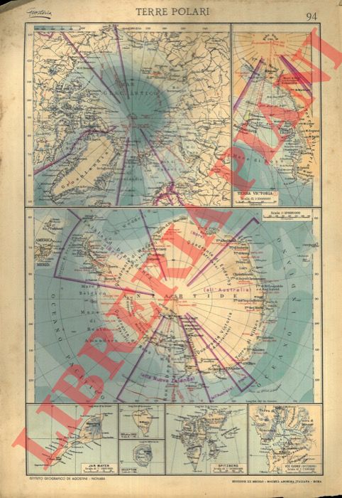 - - Italia : densit di popolazione. Geologia. Prodotti agricoli. Foreste - Popoli e densit in Europa - Terre polari.