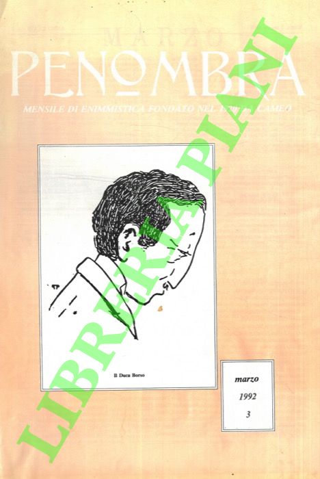 - - Penombra. 1992. Premiata rivista enigmistica mensile illustrata.
