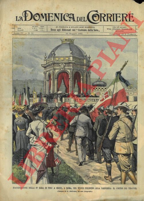 BELTRAME A. - - Inaugurazione della IV gara di tiro a segno, a Roma, nel nuovo poligono alla Farnesina.